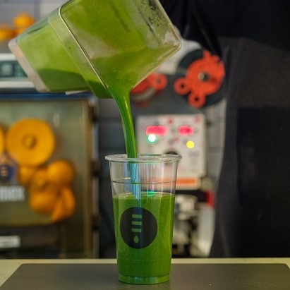 The Juicery smoothies and juices served at Jay-Kays Cafe in the heart of Dublin