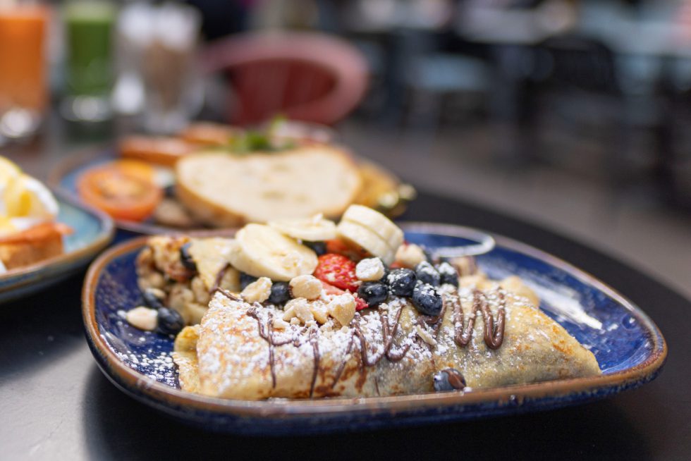 Delicious crepes served at Jay Kays Cafe Dublin